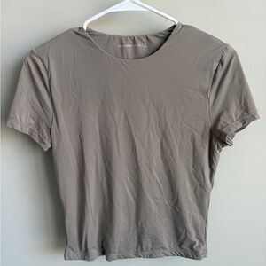 Abercrombie & Fitch Short Sleeve Crew Tee — Taupe